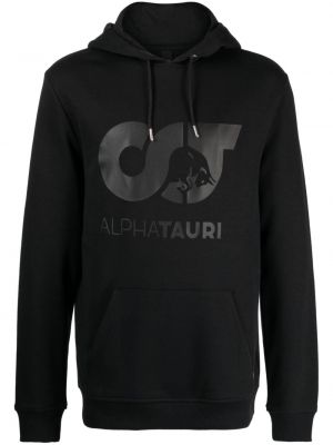 Jersey hoodie mit print Alpha Tauri schwarz