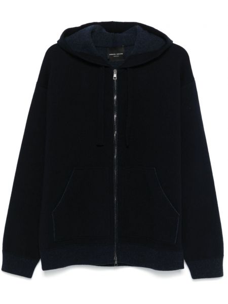 Triko hoodie Roberto Collina mavi