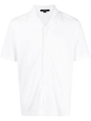 Βαμβακερό πουκάμισο Vince λευκό