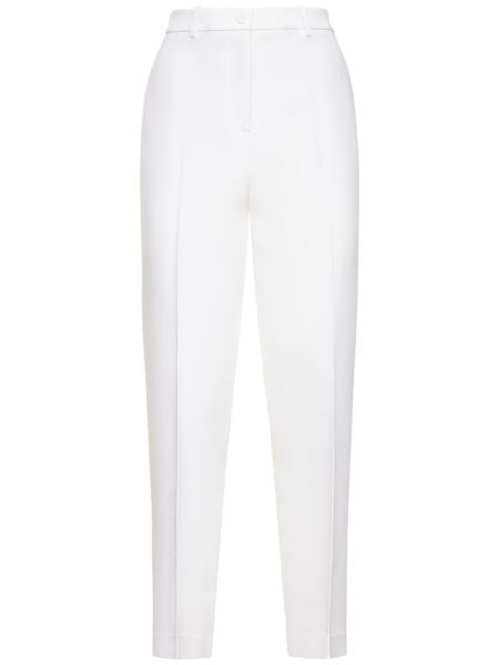 Ravne hlače Michael Kors Collection bela