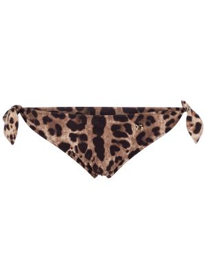 Bikini s printom s leopard uzorkom Dolce&gabbana bež