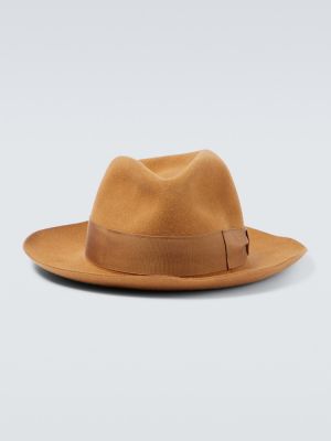 Plstěný klobouk Borsalino hnědý