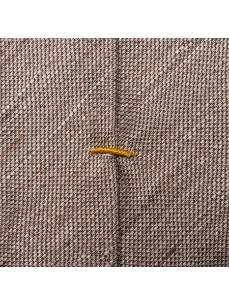 Corbata de lino de seda Eton beige