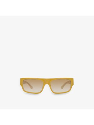 Солнцезащитные очки в прямоугольной оправе из ацетата ацетата Dries Van Noten коричневый