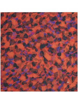 Fular de mătase cu imagine cu imprimeu abstract Saint Laurent