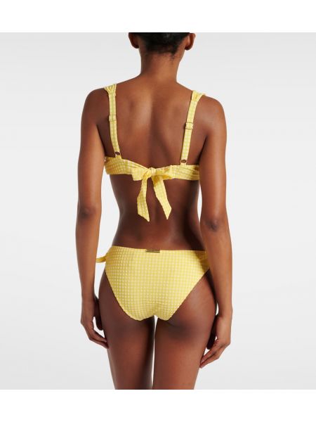 Bikini a quadri Heidi Klein giallo