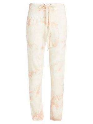 Pantaloni di cotone Enza Costa rosa