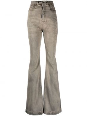 Jeans taille haute large Rick Owens Drkshdw gris