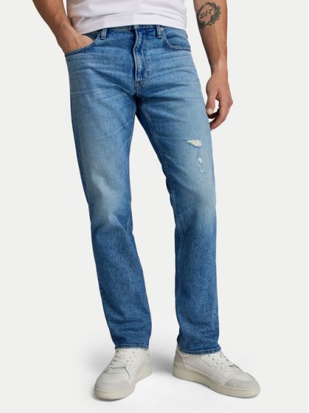 Straight leg jeans con motivo a stelle G-star Raw blu
