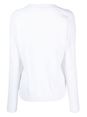 Sweatshirt mit v-ausschnitt Nuur weiß
