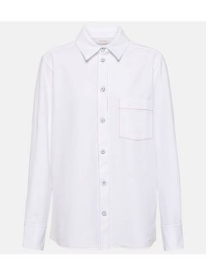 Rifľová košeľa Max Mara biela