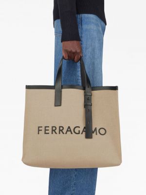 Leder shopper handtasche Ferragamo