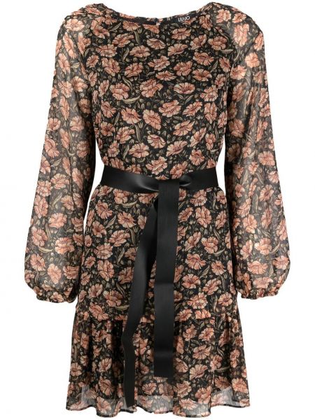 Robe à fleurs Liu Jo noir