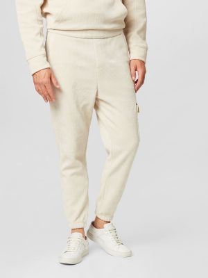 Pantalon cargo Calvin Klein Jeans blanc