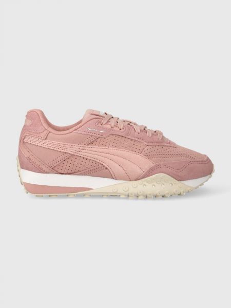 Sneakersy zamszowe Puma różowe