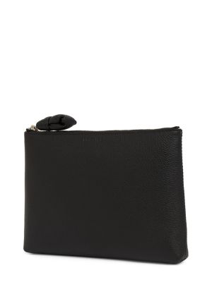 Usnjena pisemska torbica Lemaire črna