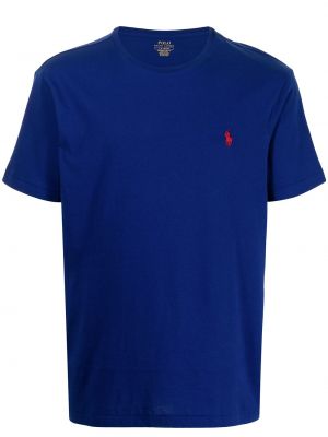 T-shirt brodé brodé Polo Ralph Lauren bleu