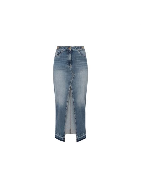Spódnica jeansowa Elisabetta Franchi niebieska