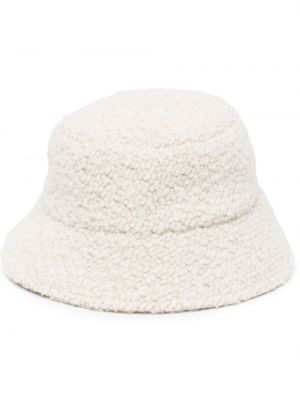 Cappello ricamato Marant bianco