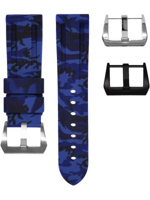 Armbanduhr mit camouflage-print Horus Watch Straps blau