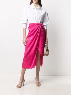 Falda de tejido jacquard The Andamane rosa
