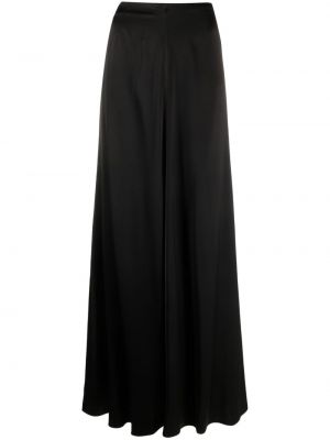 Saténové dlouhá sukně Fabiana Filippi černé