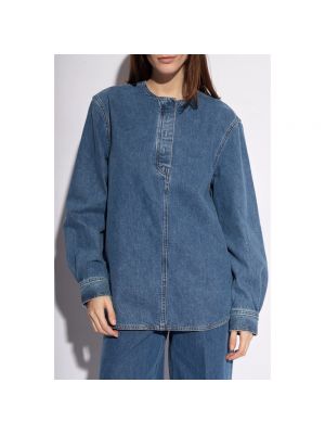 Camisa vaquera de algodón Totême azul