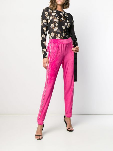 Pantalones de chándal de cristal Philipp Plein rosa