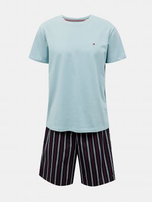 Pletené pyžamo Tommy Hilfiger Underwear modrá