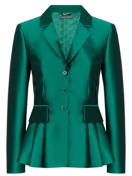 Пиджак Alberta Ferretti зеленый