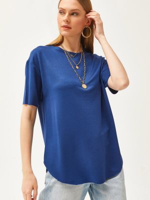 Modalinis marškinėliai Olalook mėlyna