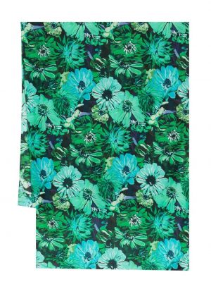 Virágos sál nyomtatás Stella Mccartney zöld