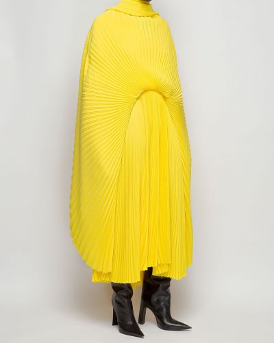 Rochie plisată Balenciaga galben