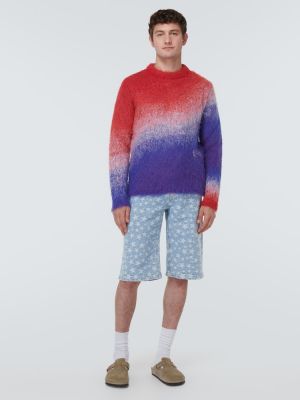 Пуловер с градиентным принтом от мохер Erl