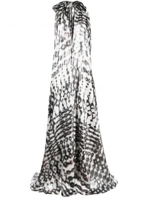 Večerní šaty s potiskem s abstraktním vzorem Gianluca Capannolo