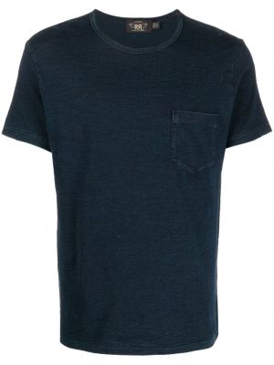 T-krekls ar kabatām Ralph Lauren Rrl zils