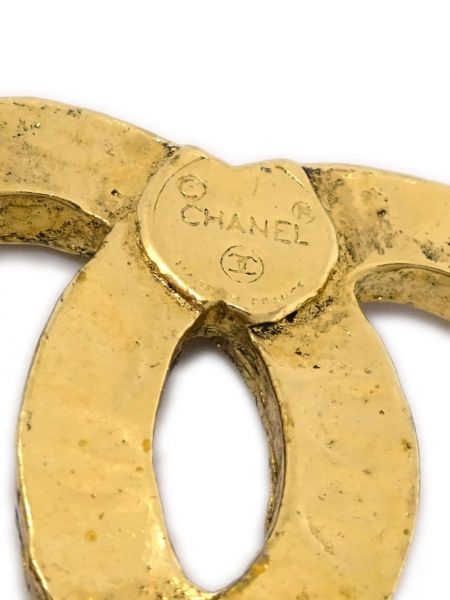 Brož Chanel Pre-owned zlatá