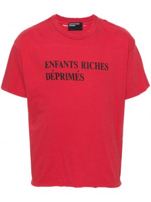 Medvilninis marškinėliai Enfants Riches Déprimés raudona