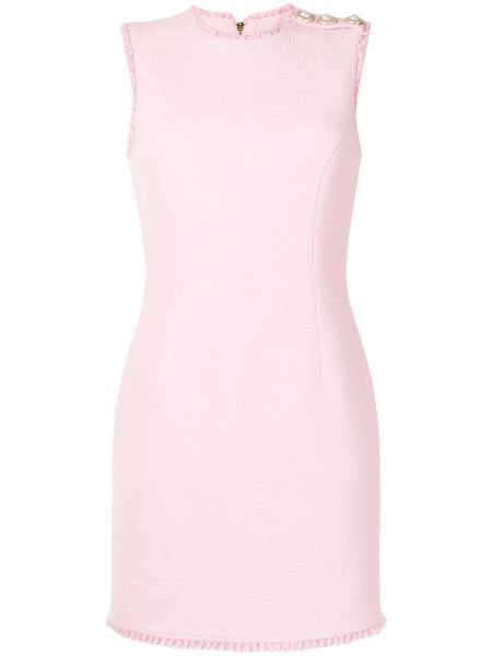Mini vestido de tweed Rebecca Vallance rosa