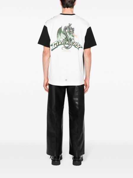 Kokvilnas t-krekls ar apdruku Givenchy melns