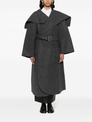 Vlněný kabát Niccolò Pasqualetti šedý