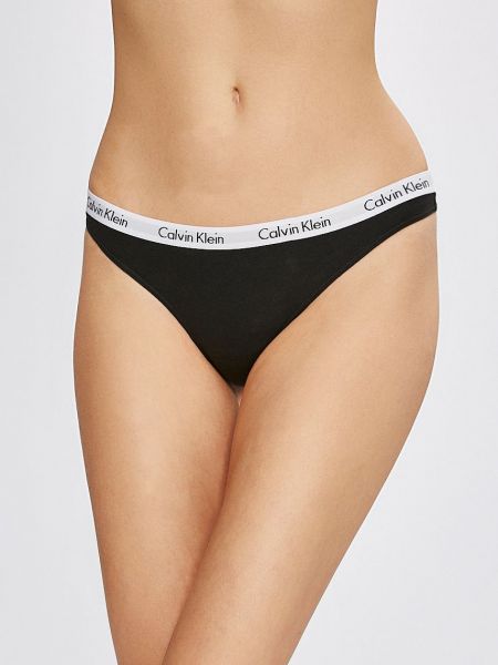 Czarne stringi Calvin Klein Underwear
