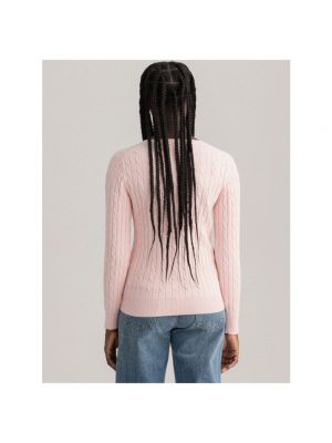 Jersey de algodón de tela jersey Gant rosa