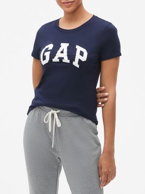 Camiseta con estampado manga corta Gap azul