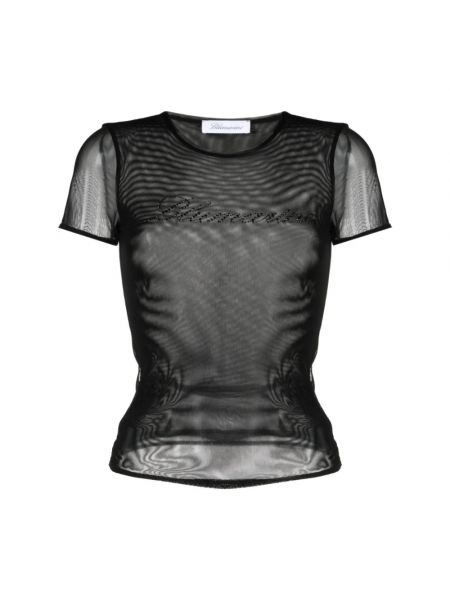Transparente t-shirt Blumarine schwarz