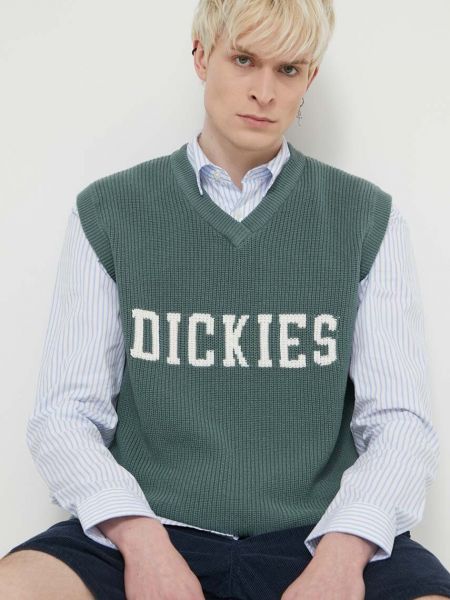 Бавовняний светр Dickies зелений