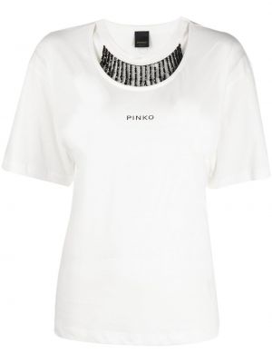 T-shirt Pinko vit