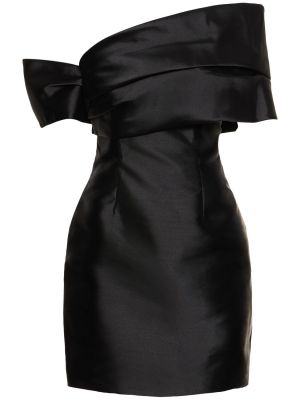 Asimetriškas mini suknele Solace London juoda