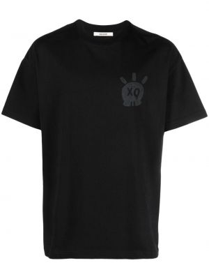 Bombažna majica s potiskom Zadig&voltaire črna