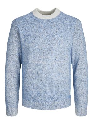 Meleret pullover Jack & Jones blå